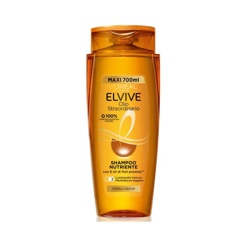 Шампоан за суха коса Elvive New Olio Straordinario Nutrimento Sublime 700 мл - Elvive
