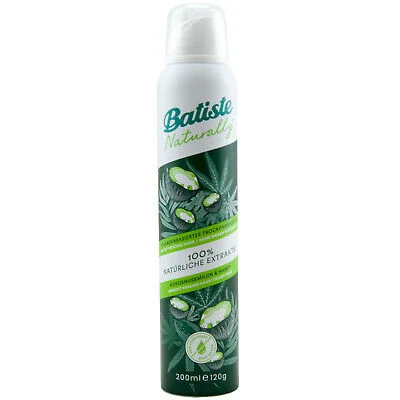 Сух шампоан за коса Batiste с кокосово мляко 200 мл