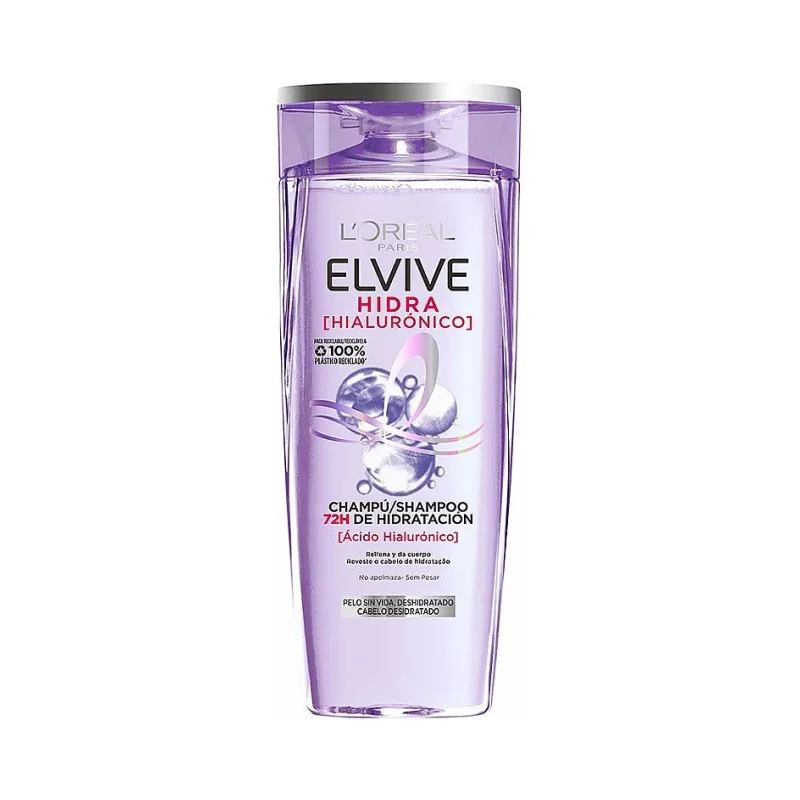 Шампоан за мазна и дехидратирана коса Elvive New Hydra Hyaluronic Idratazione Profonda 700 мл - Elvive