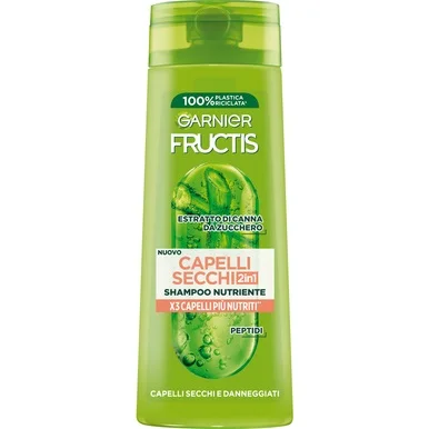 Шампоан Garnier Fructis за суха и тънка коса 2 в 1, 250 мл