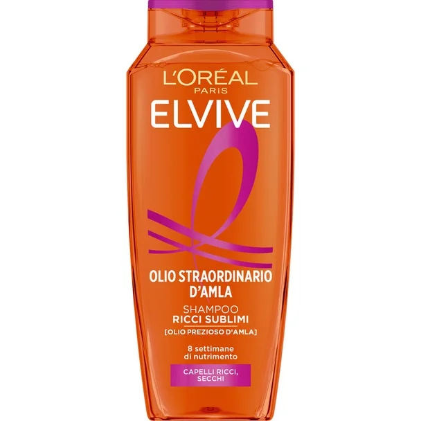 Шампоан за къдрава коса Elvive New Olio Straordinario D'Alma Ricci Sublimi 250 мл - Elvive