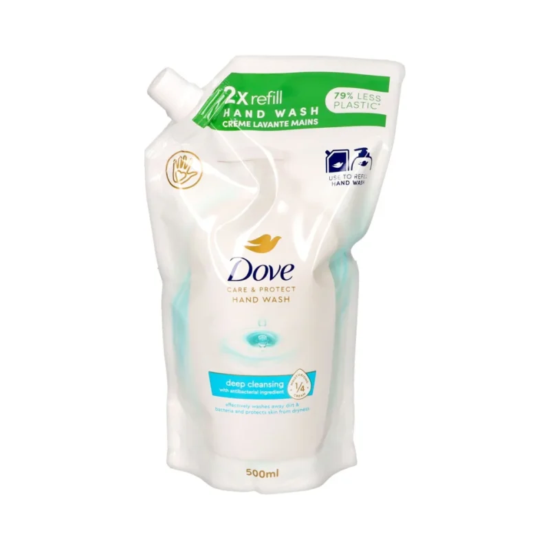 Течен сапун Dove Care & Protect Deep Cleaning пълнител, 500 мл - DOVE