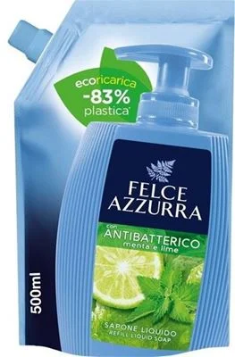 Течен сапун Felce Azzurra Antibatterico пълнител, 500 мл - Felce