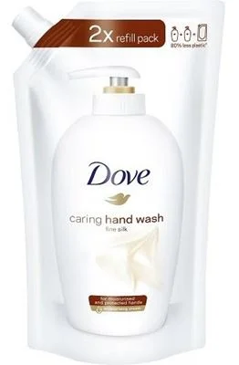 Течен сапун Dove Fine Silk пълнител, 500 мл