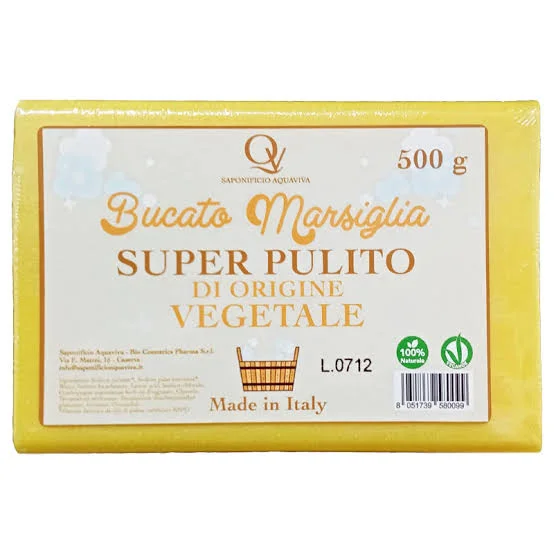 Сапун за пране Vegetale Marsiglia 500 г - жълт - Vegetale