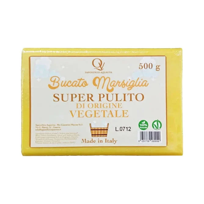 Сапун за пране Vegetale Marsiglia 500 г - жълт - Vegetale