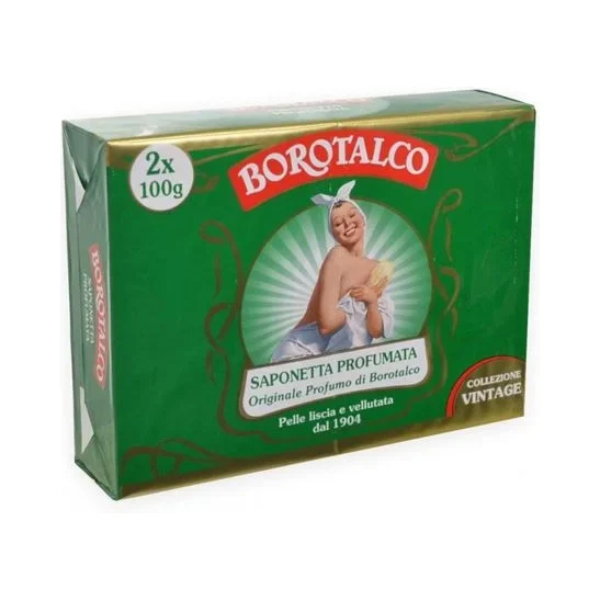 Сапун Borotalco Idratante в кутия, 2х100 г - Borotalco