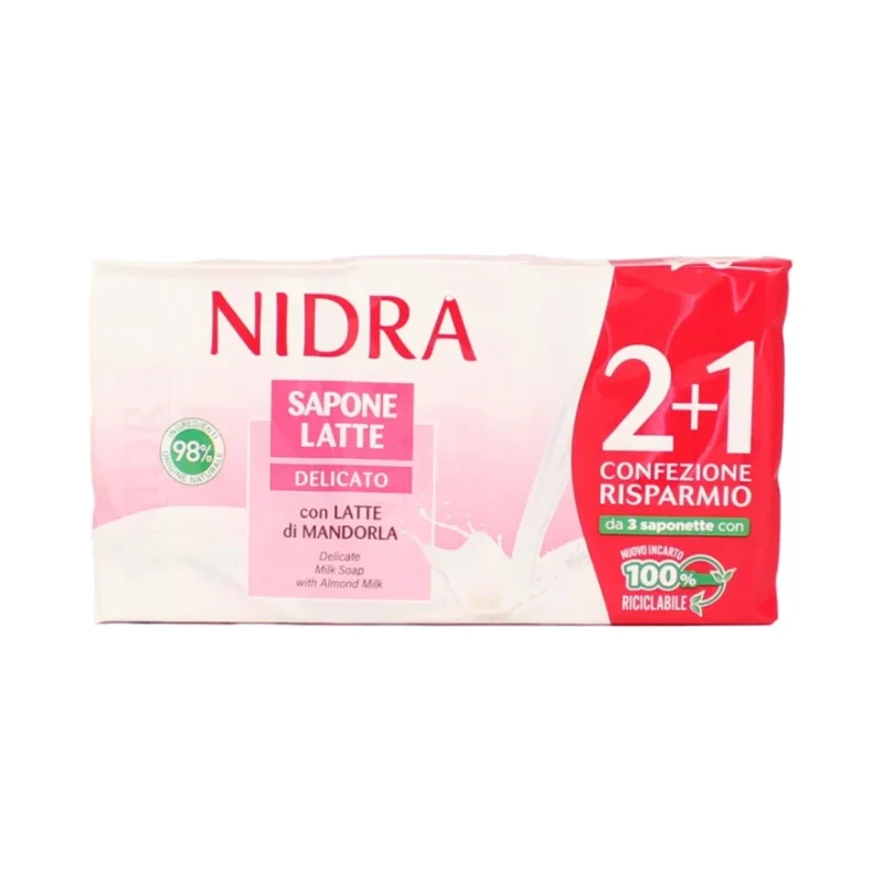 Сапун Nidra с бадемово масло 3X90 г - Nidra