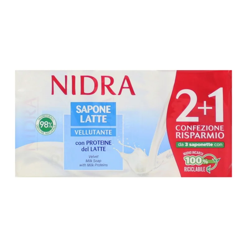 Сапун Nidra с млечни протеини 3X90 г