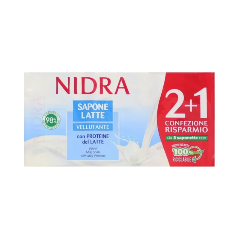Сапун Nidra с млечни протеини 3X90 г - Nidra