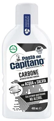 Вода за уста Capitano с активен въглен, 400 мл - Capitano