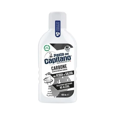 Вода за уста Capitano с активен въглен, 400 мл - Capitano