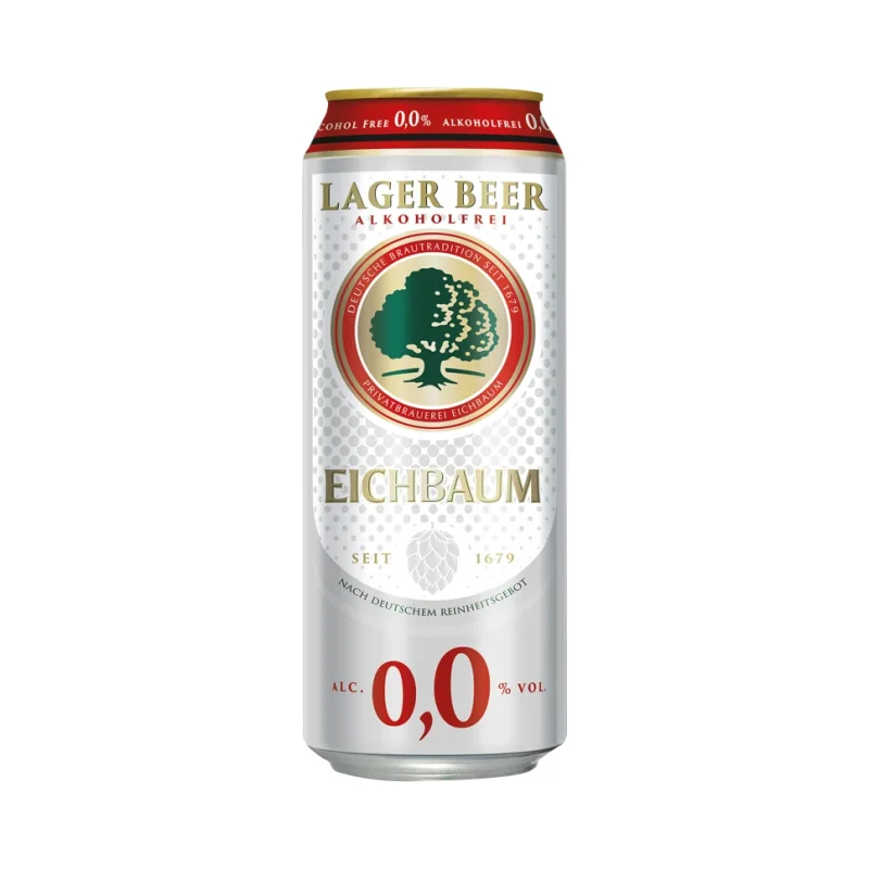 Безалкохолна бира Lager Eichbaum 0.0% кен 500 мл - Lager