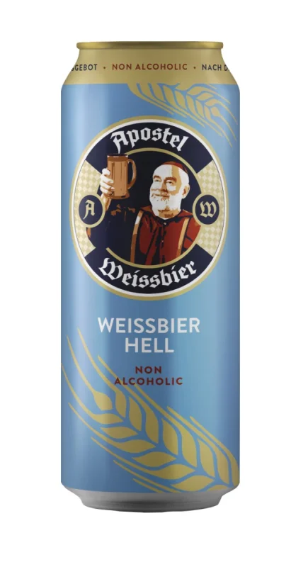 Безалкохолна бира Apostel Weissbier кен 500 мл