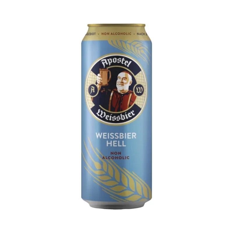 Безалкохолна бира Apostel Weissbier кен 500 мл - Apostel Weissbier