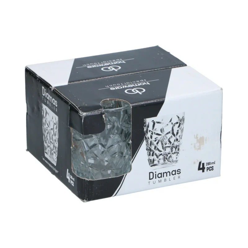 Стъклени чаши Diamas 280 мл, 4 бр - Diamas