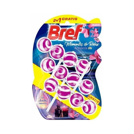 Тоалетно блокче Bref Activo Rel Armon 3*50 - BREF