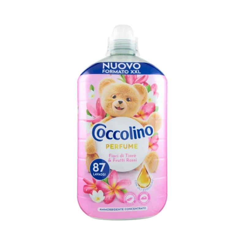 Омекотител-концентрат Coccolino гардения и червени плодове 1.827 л, 87 пранета - COCCOLINO