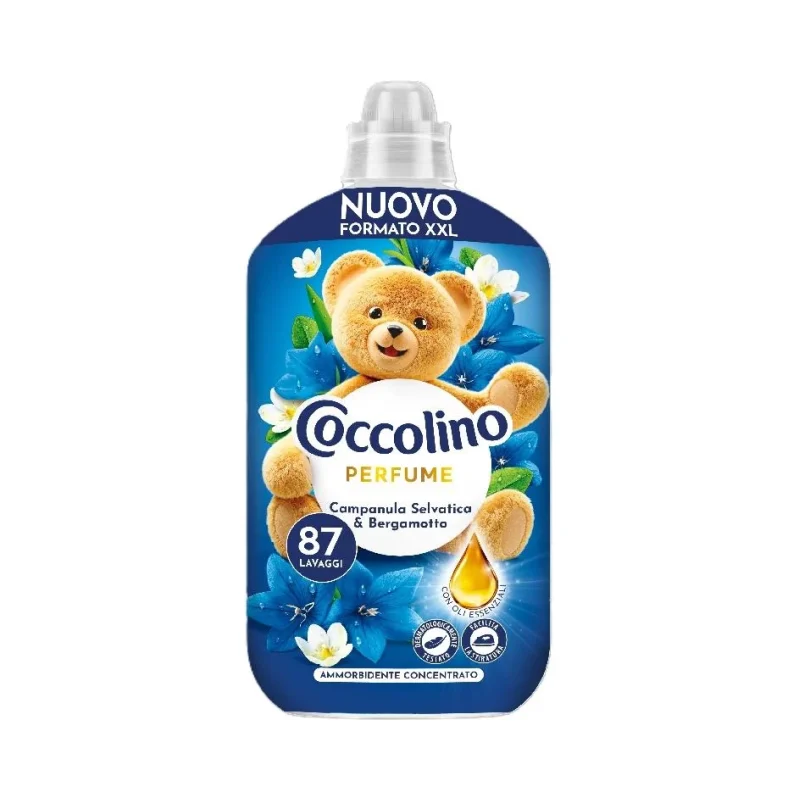 Омекотител-концентрат Coccolino диви камбанки и бергамот 1.827 л, 87 пранета - COCCOLINO