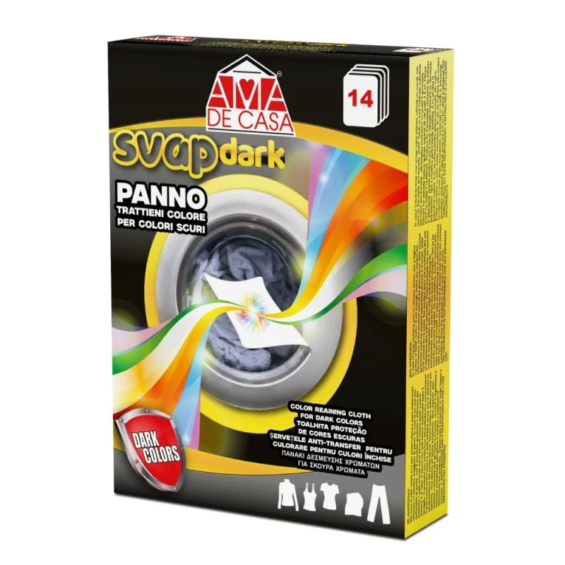 Кърпички за пералня Ama De Casa-Vapa Svap Dark, за тъмни дрехи 14 бр