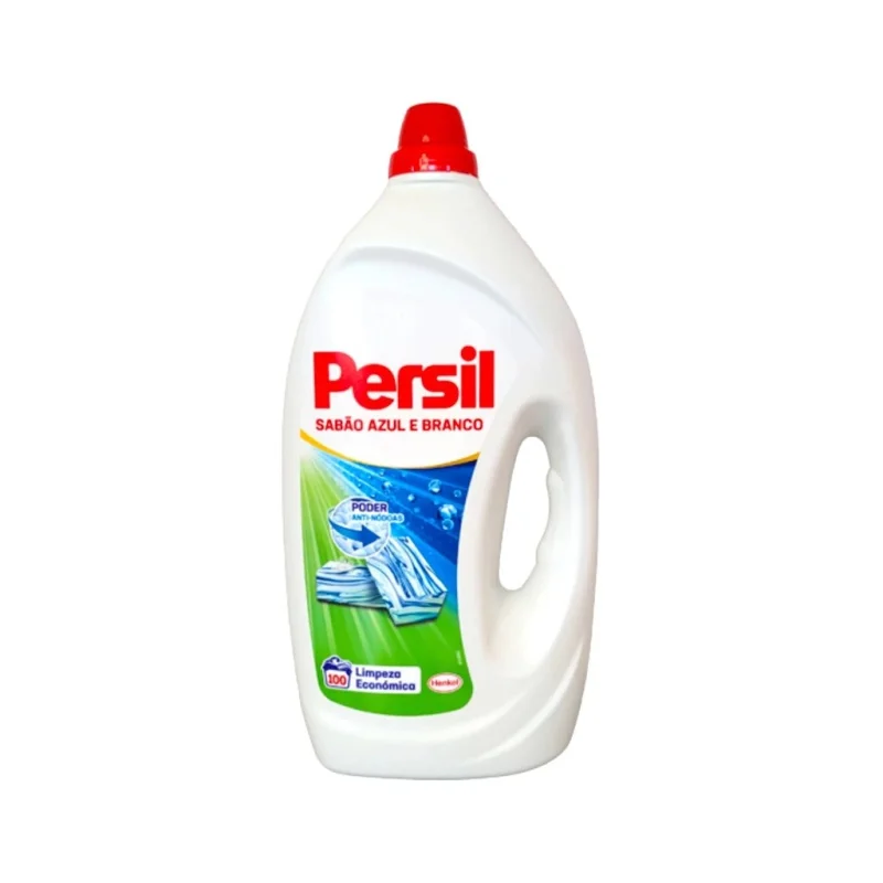 Течен препарат за бяло Persil Blue & White, 100 пранета, 4.5 л