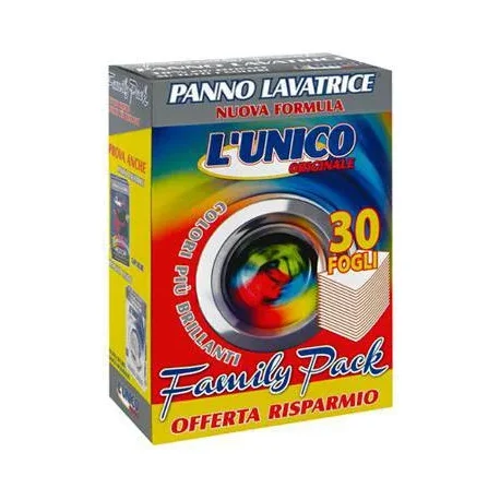 Кърпички за пералня L'Unico Family Pack, 30 бр - Lunico