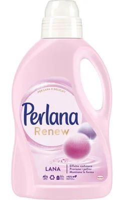 Течен препарат за вълна Perlana Renew /розов/, 28 пранета, 1.4 л - Perlana Renew