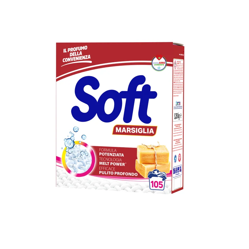 Прах за пране Soft Marsiglia, 105 пранета, 5.25 кг