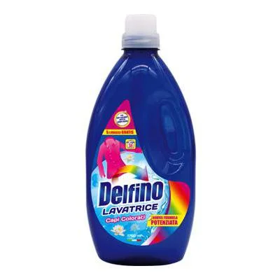 Течен препарат Delfino за цветно пране, 38 пранета, 1.75 л
