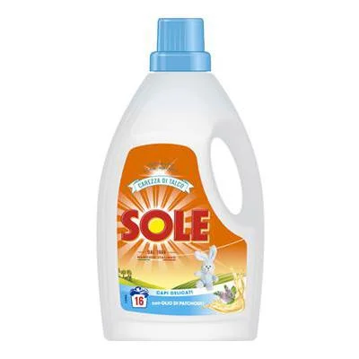 Течен препарат Sole Carezza Di Talco, 16 пранета, 1 л - Sole