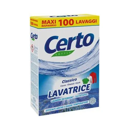 Прах за пране Certo класик кутия, 100 пранета, 5.5 кг - Certo