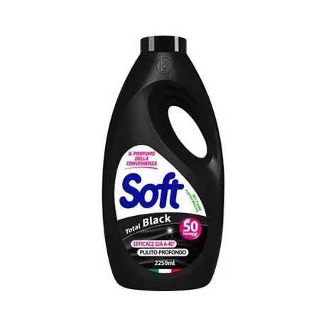 Течен препарат за черни дрехи Soft, 45 пранета, 2.25 л - Soft