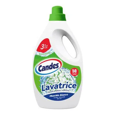 Течен препарат Candes бял мускус 50 пранета, 3 л