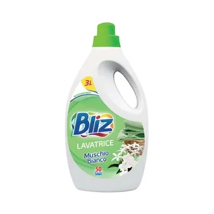 Течен препарат Bliz Muschio Bianco 50 пранета, 3 л - Bliz