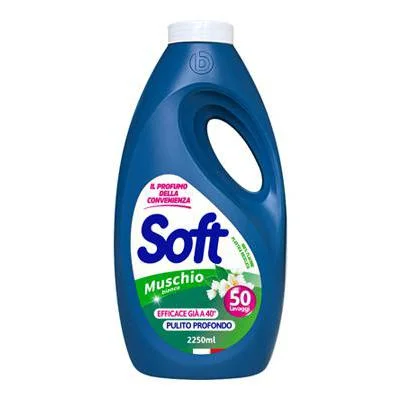 Течен препарат Soft бял мускус 45 пранета, 2.25 л - Soft