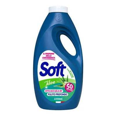 Течен препарат Soft алое вера 45 пранета, 2.25 л