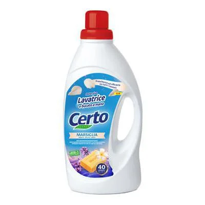 Течен препарат Certo с марсилски сапун, 40 пранета, 2 л