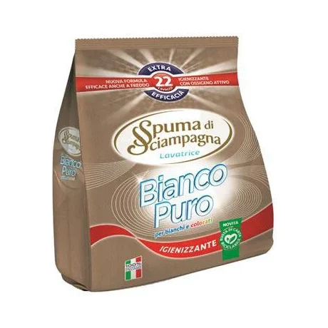 Прах за пране Spuma Bianco Puro 22 пранета плик, 990 г - Spuma