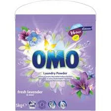 Прах за пране Omo лавандула, 100 пранета, 5 кг