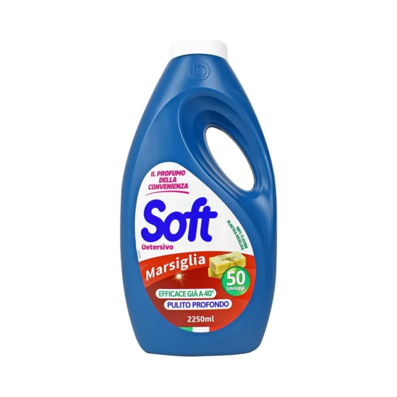 Течен препарат Soft марсилски сапун, 45 пранета, 2.25 л - Soft