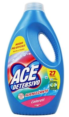 Препарат за пране Ace Nuovo за цветни тъкани, 27 пранета, 1.35 л