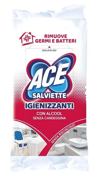 Мокри кърпички Ace с алкохол за повърхности 40 бр - ACE