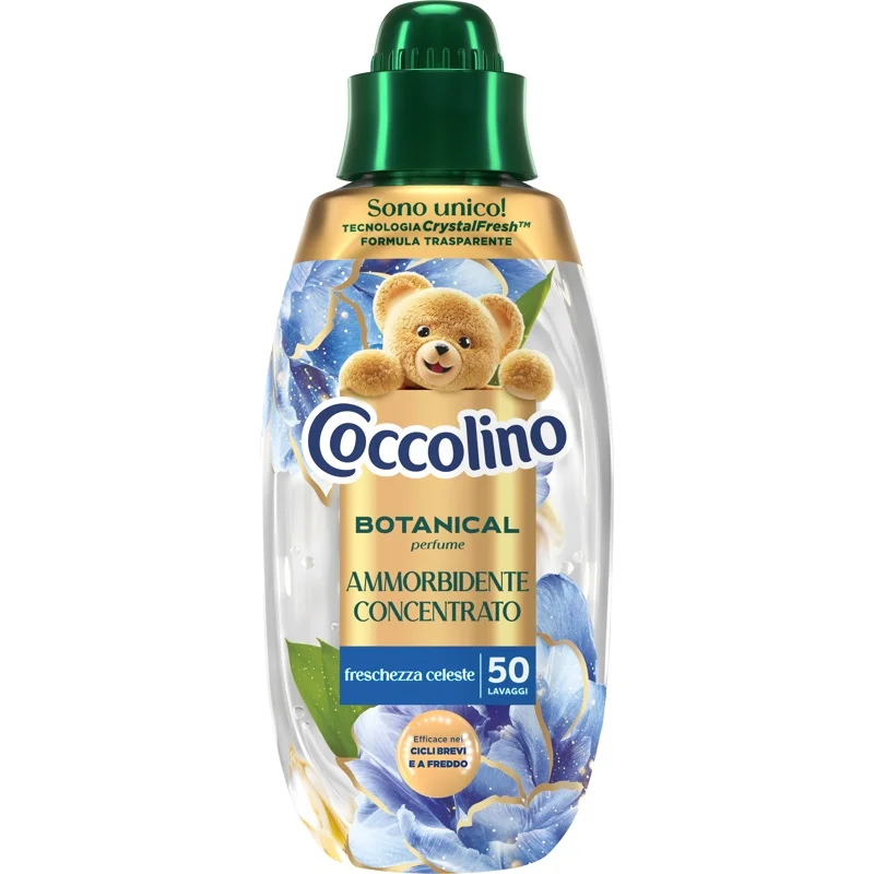 Омекотител Coccolino Botanical Freschezza Celeste 750 мл, 50 пранета