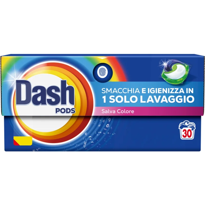 Капсули за пране Dash за цветни дрехи 30 бр - Dash