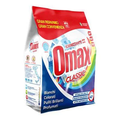 Прах за пране Omax класик, 22 пранета, 1.32 кг