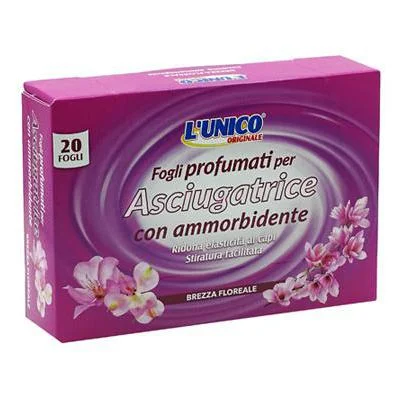 Ароматизирани кърпички за сушилня Lunico Floreale /розови/ 20 бр - Lunico
