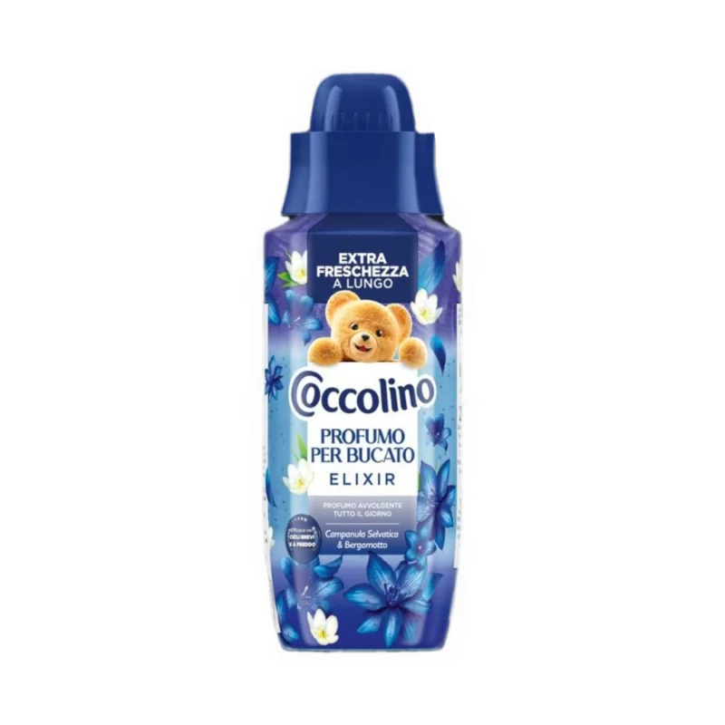 Течен препарат-парфюм Coccolino Elixir с аромат на камбанки и цитруси, 342 мл