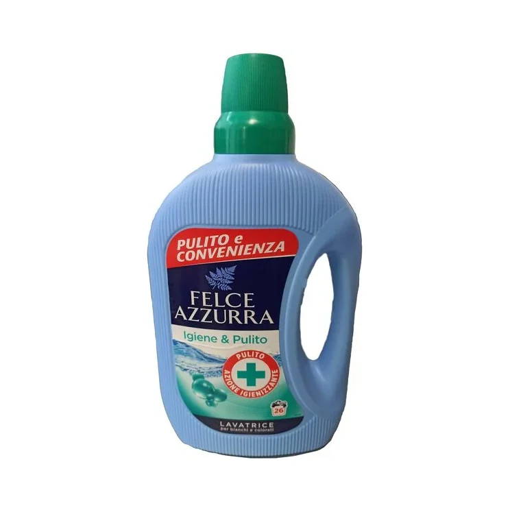 Течен препарат Felce Azzurra Hygiene & Clean, 26 пранета, 1.56 л - Felce