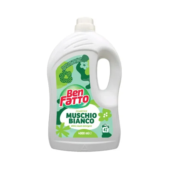 Течен препарат Ben Fatto Muschio Bianco, 42 пранета, 4 л - Ben Fatto