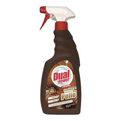 Препарат за почистване на кожа Dualpower Pelle Spray с восък, 500 мл